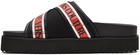 Versace Jeans Couture Black & Red Arizona Fondo Sandals