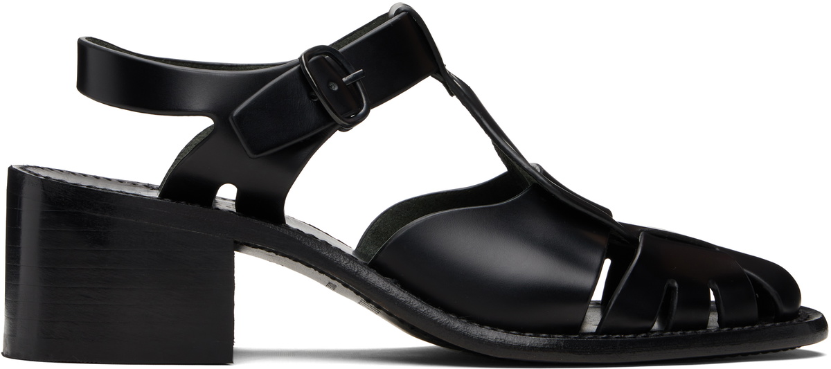 HEREU Black Bena Sandals HEREU