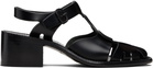 HEREU Black Pesca Heeled Sandals