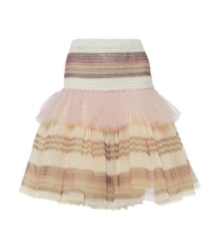 Photo: Susan Fang Striped tulle miniskirt