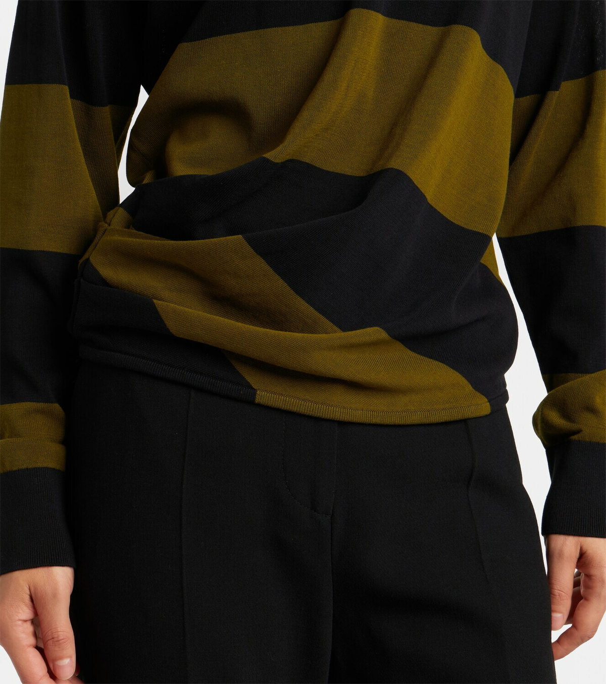 Proenza Schouler Corinna striped cotton polo shirt
