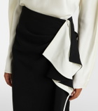 Proenza Schouler Cella ruffled crêpe maxi skirt