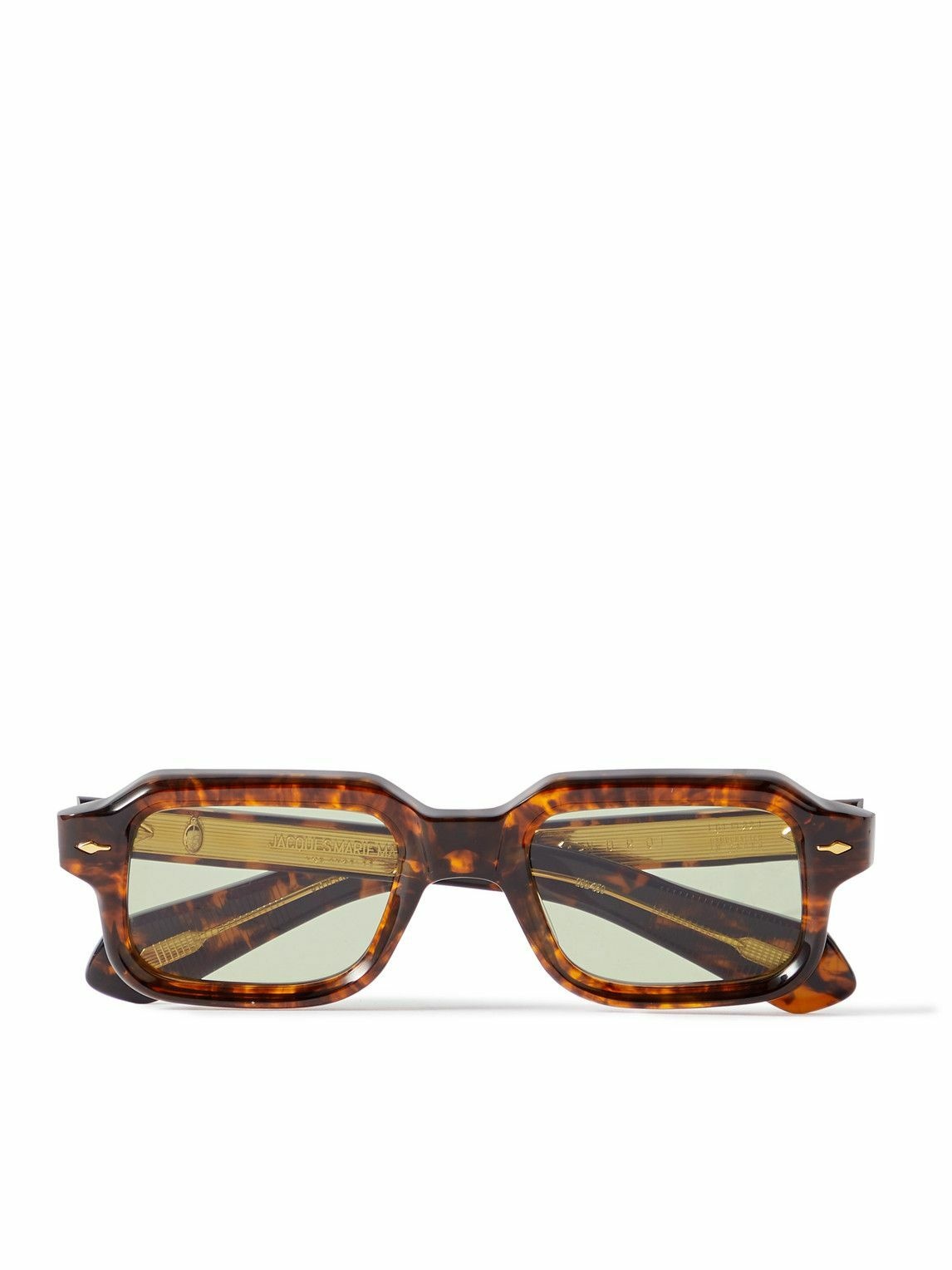 Photo: Jacques Marie Mage - Sandro Square-Frame Tortoiseshell Acetate Sunglasses
