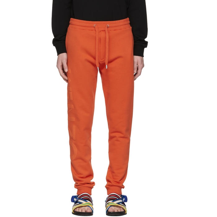 Photo: Kenzo Orange Logo Lounge Pants