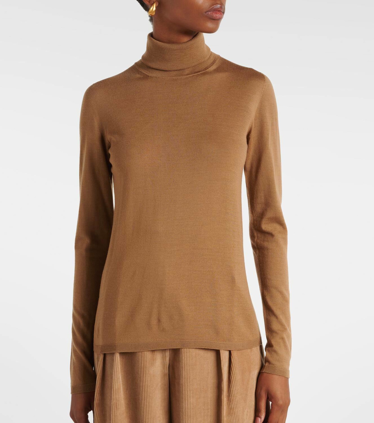 Max Mara Saluto virgin wool turtleneck sweater Max Mara