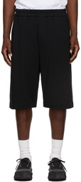 Jil Sander Black Terry Logo Shorts