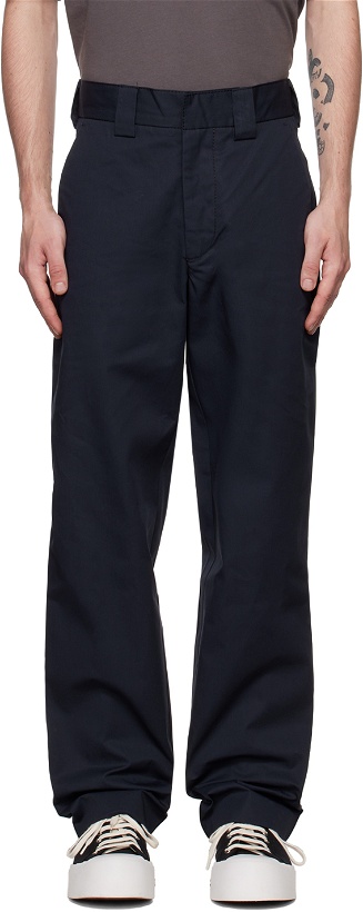 Photo: SUNNEI Navy Patch Pocket Trousers
