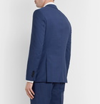 Hugo Boss - Huge Micro-Checked Virgin Wool Suit Jacket - Blue