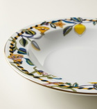 La DoubleJ Borboni White set of 2 porcelain soup plates