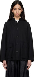 Snow Peak Black Hybrid Wool Utility Jacket