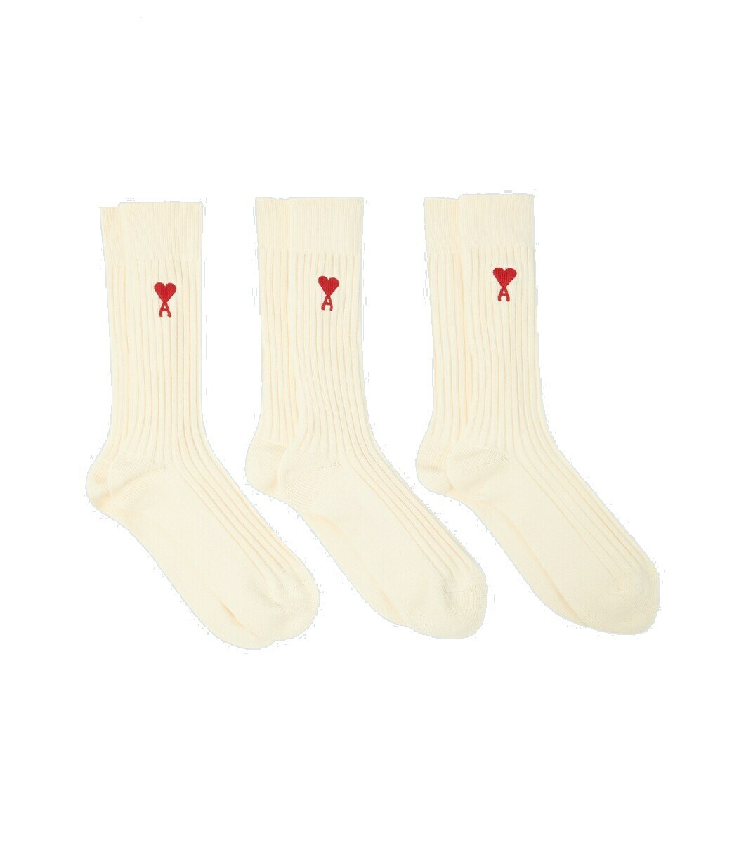 Cotton Three Pack Ami De Coeur Socks main image 0