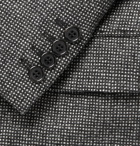 Saint Laurent - Slim-Fit Basketweave Wool Suit Jacket - Men - Gray