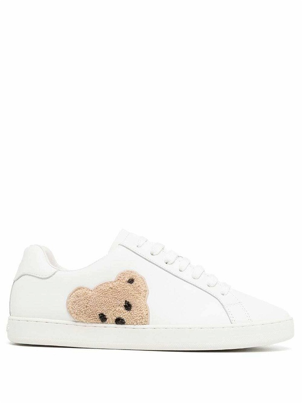 Photo: PALM ANGELS - Teddy Bear Leather Sneakers