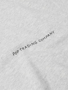 Pop Trading Company - Floor Island Logo-Print Cotton-Jersey T-Shirt - Gray