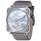 Bell and Ross Aviation Grey Camouflage Mother of Pearl Dial Ladies Watch BRS-CAMO-ST