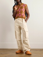 Jacquemus - Tapered Belted Cotton and Linen-Blend Twill Cargo Trousers - Neutrals