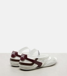 Miu Miu Gymnasium leather-trimmed thong sandals