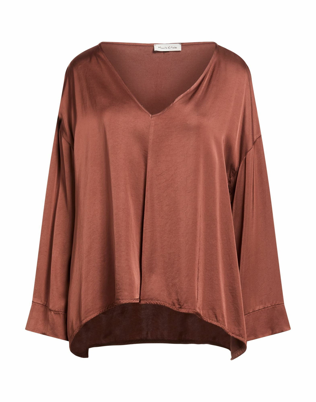 Manila Grace Womens Top in Brown