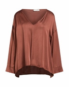 Manila Grace Womens Top in Brown