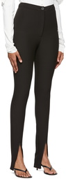 LOW CLASSIC Black Zipper Trousers