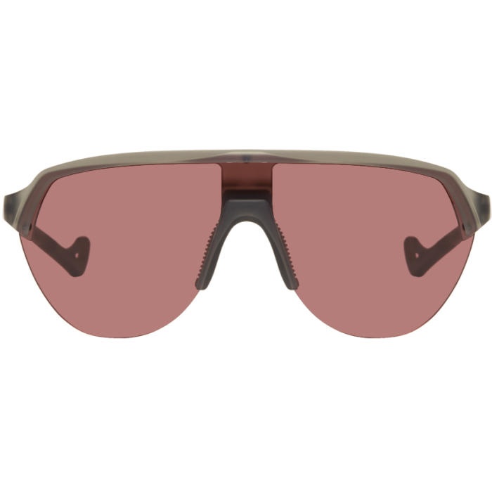 Photo: District Vision Black and Pink Nagata Speed Blade Sunglasses 