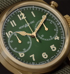 Montblanc - 1858 Geosphere Limited Edition Automatic Chronograph 42mm Bronze and NATO Watch, Ref No. 119908 - Green
