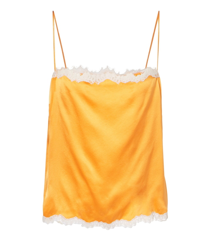 Photo: Dôen Loure lace-trimmed silk satin camisole