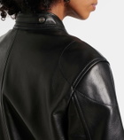 Tom Ford Cropped leather biker jacket