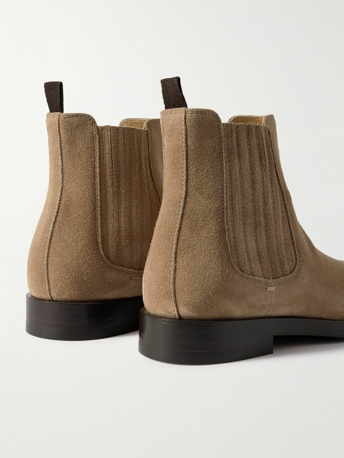 ブーツその他 BRUNELLO CUCINELLI SUEDE BOOT WITH MESH INSERT Men's chelasea boots and leather boots | Brunello Cucinelli