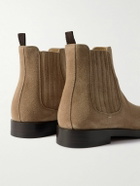 Brunello Cucinelli - Suede Chelsea Boots - Neutrals