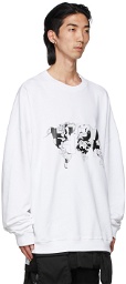 Hood by Air White Graphic 'International' Sweatshirt