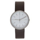 Uniform Wares Brown and White Leather M37 Watch