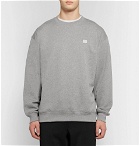 Acne Studios - Forba Logo-Appliquéd Mélange Loopback Cotton-Jersey Sweatshirt - Men - Gray