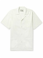 Bather - Traveler Camp-Collar Cotton-Blend Poplin Shirt - White