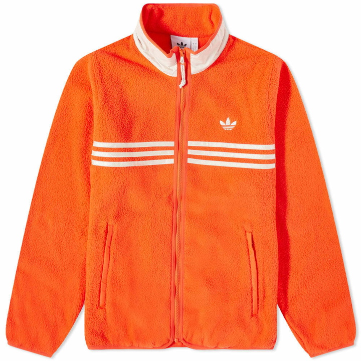 Photo: Adidas Men's Zip-Up Fleece in Orange
