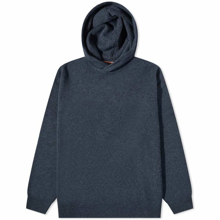 Photo: Acne Studios Men's Kristen Knit Hoody in Anthracite Grey