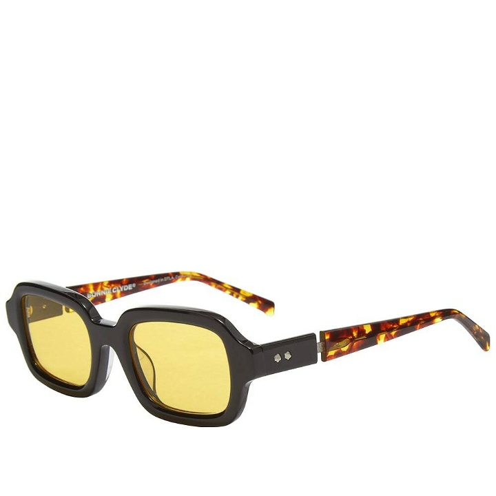 Photo: Bonnie Clyde Shy Guy Sunglasses in Black/Sunglow