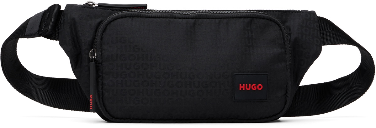 Hugo Black Logo Belt Bag