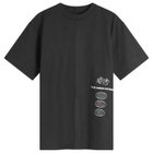 Space Available Men's Blue Carbon Systems Infographic T-Shirt in Black