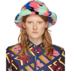 Kirin Green Faux-Fur Cloche Hat