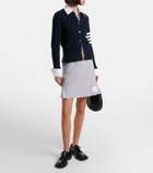 Thom Browne 4-Bar cotton miniskirt