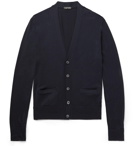 TOM FORD - Slim-Fit Wool Cardigan - Blue