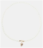 Sydney Evan Conch 14kt gold necklace with pearls and gemstones