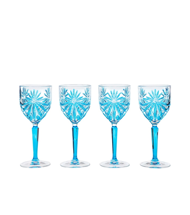 Photo: Les-Ottomans Set of 4 crystal wine glasses