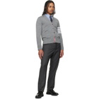 Thom Browne Gray Merino Wool 4-Bar Classic Cardigan
