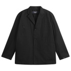 Comme des Garçons Homme Men's Cotton Yarn Dyed Jacket in Black