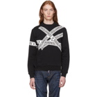 Dsquared2 Black Logo Stripes Sweatshirt