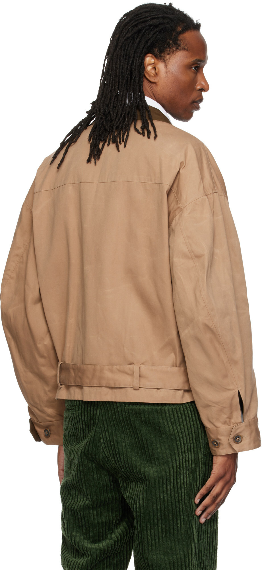 SOSHIOTSUKI Beige Paraffin Reversible Blouson Jacket