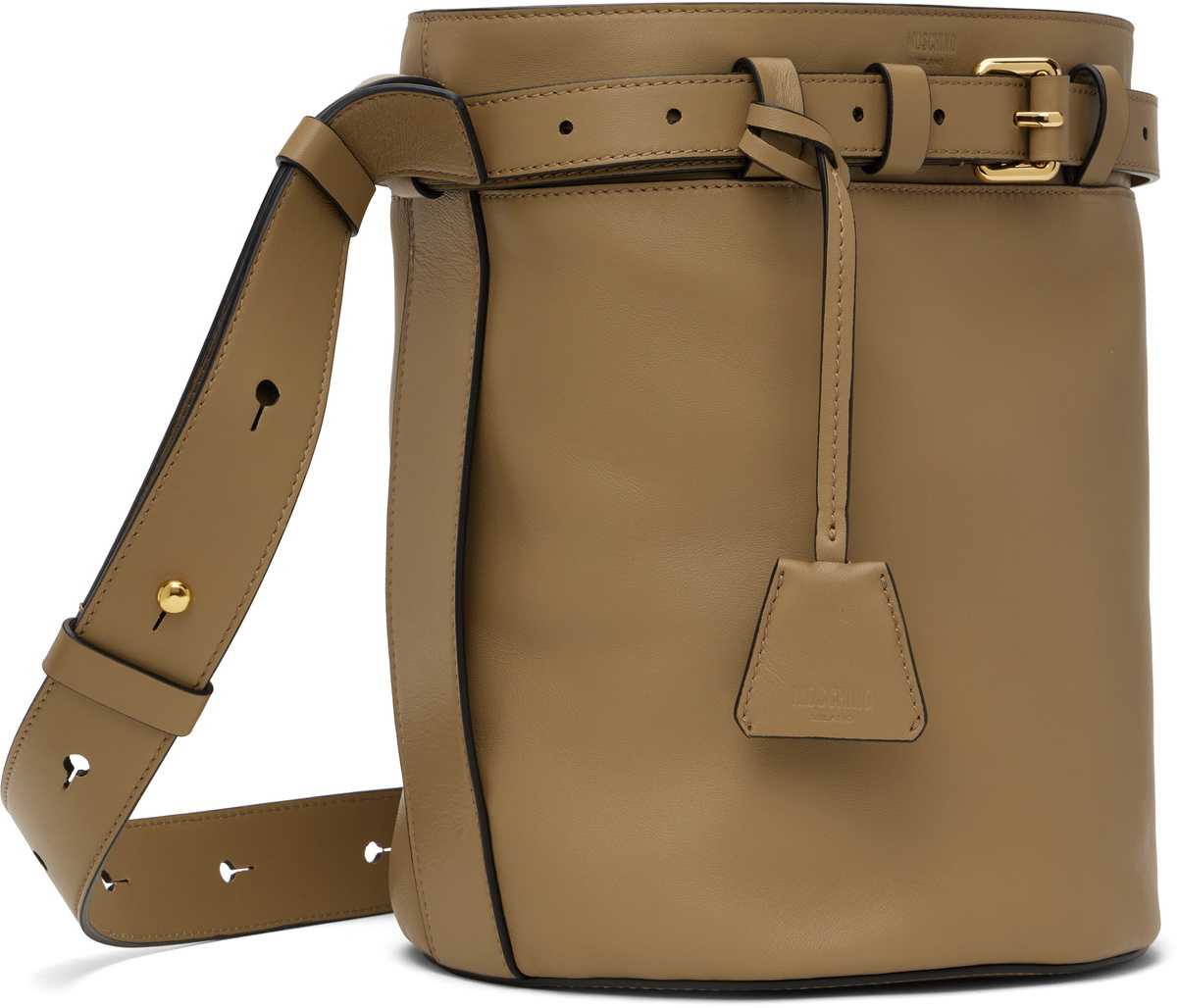 Moschino Beige Tie Me Bag