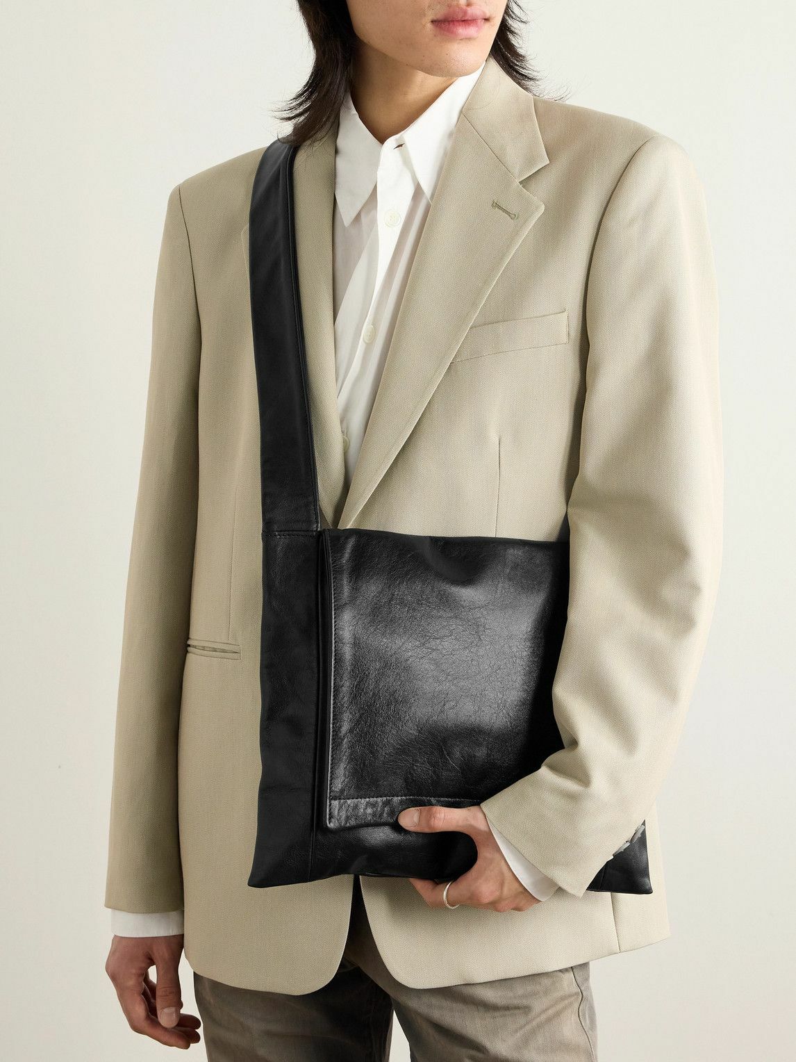 Our Legacy - Textured-Leather Messenger Bag Our Legacy